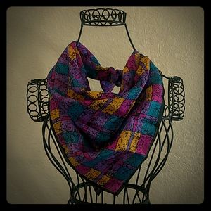 Vintage Silk Scarf Elorian Original Pink & Purple